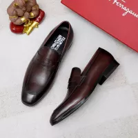 Cheap Salvatore Ferragamo Leather Shoes For Men #1356317 Replica Wholesale [$88.00 USD] [ITEM#1356317] on Replica Salvatore Ferragamo Leather Shoes
