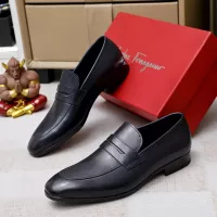 Cheap Salvatore Ferragamo Leather Shoes For Men #1356319 Replica Wholesale [$88.00 USD] [ITEM#1356319] on Replica Salvatore Ferragamo Leather Shoes