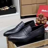 Cheap Salvatore Ferragamo Leather Shoes For Men #1356319 Replica Wholesale [$88.00 USD] [ITEM#1356319] on Replica Salvatore Ferragamo Leather Shoes