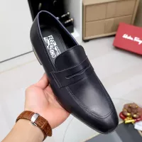 Cheap Salvatore Ferragamo Leather Shoes For Men #1356319 Replica Wholesale [$88.00 USD] [ITEM#1356319] on Replica Salvatore Ferragamo Leather Shoes