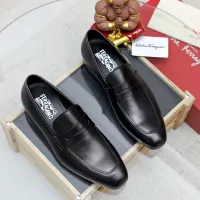 Cheap Salvatore Ferragamo Leather Shoes For Men #1356324 Replica Wholesale [$88.00 USD] [ITEM#1356324] on Replica Salvatore Ferragamo Leather Shoes