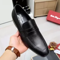 Cheap Salvatore Ferragamo Leather Shoes For Men #1356324 Replica Wholesale [$88.00 USD] [ITEM#1356324] on Replica Salvatore Ferragamo Leather Shoes