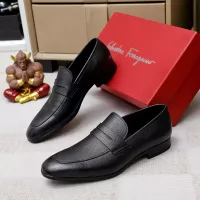 Cheap Salvatore Ferragamo Leather Shoes For Men #1356325 Replica Wholesale [$88.00 USD] [ITEM#1356325] on Replica Salvatore Ferragamo Leather Shoes
