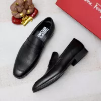 Cheap Salvatore Ferragamo Leather Shoes For Men #1356325 Replica Wholesale [$88.00 USD] [ITEM#1356325] on Replica Salvatore Ferragamo Leather Shoes