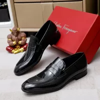 Cheap Salvatore Ferragamo Leather Shoes For Men #1356326 Replica Wholesale [$88.00 USD] [ITEM#1356326] on Replica Salvatore Ferragamo Leather Shoes