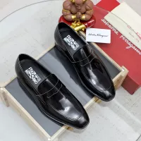 Cheap Salvatore Ferragamo Leather Shoes For Men #1356326 Replica Wholesale [$88.00 USD] [ITEM#1356326] on Replica Salvatore Ferragamo Leather Shoes