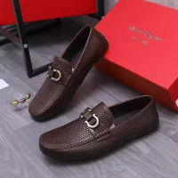 Cheap Salvatore Ferragamo Leather Shoes For Men #1356489 Replica Wholesale [$92.00 USD] [ITEM#1356489] on Replica Salvatore Ferragamo Leather Shoes