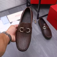 Cheap Salvatore Ferragamo Leather Shoes For Men #1356489 Replica Wholesale [$92.00 USD] [ITEM#1356489] on Replica Salvatore Ferragamo Leather Shoes