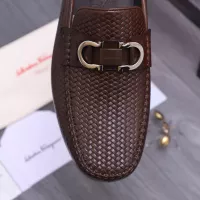 Cheap Salvatore Ferragamo Leather Shoes For Men #1356489 Replica Wholesale [$92.00 USD] [ITEM#1356489] on Replica Salvatore Ferragamo Leather Shoes