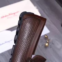 Cheap Salvatore Ferragamo Leather Shoes For Men #1356489 Replica Wholesale [$92.00 USD] [ITEM#1356489] on Replica Salvatore Ferragamo Leather Shoes