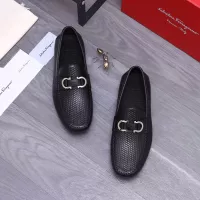 Cheap Salvatore Ferragamo Leather Shoes For Men #1356490 Replica Wholesale [$92.00 USD] [ITEM#1356490] on Replica Salvatore Ferragamo Leather Shoes