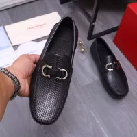 Cheap Salvatore Ferragamo Leather Shoes For Men #1356490 Replica Wholesale [$92.00 USD] [ITEM#1356490] on Replica Salvatore Ferragamo Leather Shoes