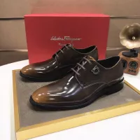 Cheap Salvatore Ferragamo Leather Shoes For Men #1356497 Replica Wholesale [$100.00 USD] [ITEM#1356497] on Replica Salvatore Ferragamo Leather Shoes