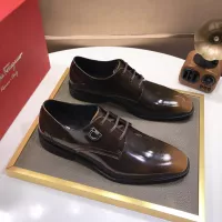 Cheap Salvatore Ferragamo Leather Shoes For Men #1356497 Replica Wholesale [$100.00 USD] [ITEM#1356497] on Replica Salvatore Ferragamo Leather Shoes