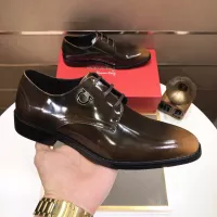 Cheap Salvatore Ferragamo Leather Shoes For Men #1356497 Replica Wholesale [$100.00 USD] [ITEM#1356497] on Replica Salvatore Ferragamo Leather Shoes