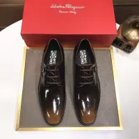 Cheap Salvatore Ferragamo Leather Shoes For Men #1356497 Replica Wholesale [$100.00 USD] [ITEM#1356497] on Replica Salvatore Ferragamo Leather Shoes