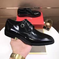 Cheap Salvatore Ferragamo Leather Shoes For Men #1356498 Replica Wholesale [$100.00 USD] [ITEM#1356498] on Replica Salvatore Ferragamo Leather Shoes