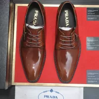 Cheap Prada Leather Shoes For Men #1356518 Replica Wholesale [$100.00 USD] [ITEM#1356518] on Replica Prada Leather Shoes