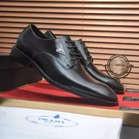 Cheap Prada Leather Shoes For Men #1356520 Replica Wholesale [$100.00 USD] [ITEM#1356520] on Replica Prada Leather Shoes