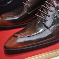 Cheap Prada Leather Shoes For Men #1356521 Replica Wholesale [$100.00 USD] [ITEM#1356521] on Replica Prada Leather Shoes