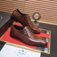 Cheap Prada Leather Shoes For Men #1356523 Replica Wholesale [$100.00 USD] [ITEM#1356523] on Replica Prada Leather Shoes