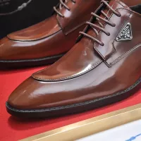 Cheap Prada Leather Shoes For Men #1356523 Replica Wholesale [$100.00 USD] [ITEM#1356523] on Replica Prada Leather Shoes