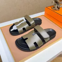 Cheap Hermes Slippers For Men #1356873 Replica Wholesale [$56.00 USD] [ITEM#1356873] on Replica Hermes Slippers