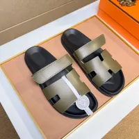 Cheap Hermes Slippers For Men #1356873 Replica Wholesale [$56.00 USD] [ITEM#1356873] on Replica Hermes Slippers