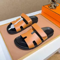Cheap Hermes Slippers For Men #1356879 Replica Wholesale [$56.00 USD] [ITEM#1356879] on Replica Hermes Slippers