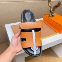 Cheap Hermes Slippers For Men #1356879 Replica Wholesale [$56.00 USD] [ITEM#1356879] on Replica Hermes Slippers