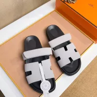 Cheap Hermes Slippers For Men #1356919 Replica Wholesale [$56.00 USD] [ITEM#1356919] on Replica Hermes Slippers