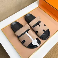 Cheap Hermes Slippers For Men #1356923 Replica Wholesale [$56.00 USD] [ITEM#1356923] on Replica Hermes Slippers