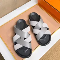 Cheap Hermes Slippers For Men #1356969 Replica Wholesale [$56.00 USD] [ITEM#1356969] on Replica Hermes Slippers