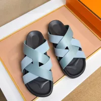 Cheap Hermes Slippers For Men #1356972 Replica Wholesale [$56.00 USD] [ITEM#1356972] on Replica Hermes Slippers