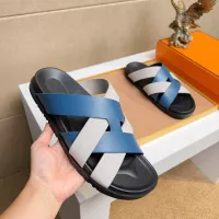 Cheap Hermes Slippers For Men #1356974 Replica Wholesale [$56.00 USD] [ITEM#1356974] on Replica Hermes Slippers