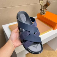 Cheap Hermes Slippers For Men #1356976 Replica Wholesale [$56.00 USD] [ITEM#1356976] on Replica Hermes Slippers