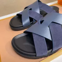 Cheap Hermes Slippers For Men #1356976 Replica Wholesale [$56.00 USD] [ITEM#1356976] on Replica Hermes Slippers