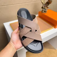 Cheap Hermes Slippers For Men #1356980 Replica Wholesale [$56.00 USD] [ITEM#1356980] on Replica Hermes Slippers