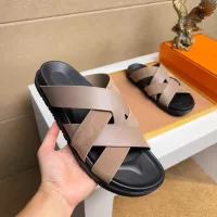 Cheap Hermes Slippers For Men #1356980 Replica Wholesale [$56.00 USD] [ITEM#1356980] on Replica Hermes Slippers