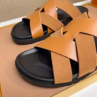 Cheap Hermes Slippers For Men #1356982 Replica Wholesale [$56.00 USD] [ITEM#1356982] on Replica Hermes Slippers