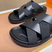 Cheap Hermes Slippers For Men #1357002 Replica Wholesale [$56.00 USD] [ITEM#1357002] on Replica Hermes Slippers