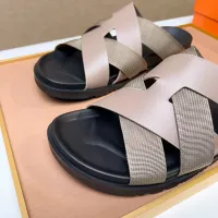 Cheap Hermes Slippers For Men #1357113 Replica Wholesale [$56.00 USD] [ITEM#1357113] on Replica Hermes Slippers