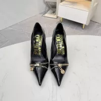 Cheap Versace High-Heeled Shoes For Women #1357273 Replica Wholesale [$82.00 USD] [ITEM#1357273] on Replica Versace High-Heeled Shoes