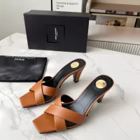 Cheap Yves Saint Laurent YSL Slippers For Women #1357274 Replica Wholesale [$92.00 USD] [ITEM#1357274] on Replica Yves Saint Laurent YSL Slippers