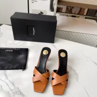 Cheap Yves Saint Laurent YSL Slippers For Women #1357274 Replica Wholesale [$92.00 USD] [ITEM#1357274] on Replica Yves Saint Laurent YSL Slippers