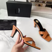 Cheap Yves Saint Laurent YSL Slippers For Women #1357274 Replica Wholesale [$92.00 USD] [ITEM#1357274] on Replica Yves Saint Laurent YSL Slippers