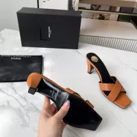 Cheap Yves Saint Laurent YSL Slippers For Women #1357274 Replica Wholesale [$92.00 USD] [ITEM#1357274] on Replica Yves Saint Laurent YSL Slippers