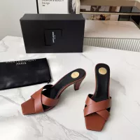Cheap Yves Saint Laurent YSL Slippers For Women #1357275 Replica Wholesale [$92.00 USD] [ITEM#1357275] on Replica Yves Saint Laurent YSL Slippers