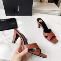 Cheap Yves Saint Laurent YSL Slippers For Women #1357275 Replica Wholesale [$92.00 USD] [ITEM#1357275] on Replica Yves Saint Laurent YSL Slippers