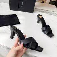 Cheap Yves Saint Laurent YSL Slippers For Women #1357276 Replica Wholesale [$92.00 USD] [ITEM#1357276] on Replica Yves Saint Laurent YSL Slippers